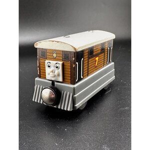 Toby Tram Car Thomas the Train Wooden Railway Tank Engine #7 Friends 2003 Vtg-1